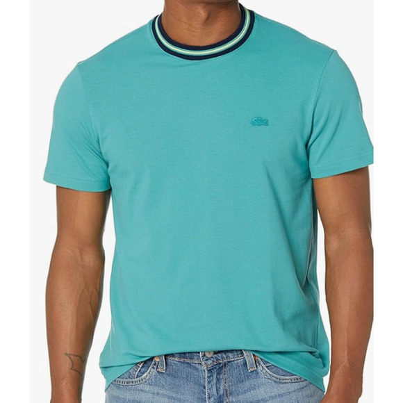Lacoste Men's Short Sleeve Fancy Crew Neck T-Shirt Celle L